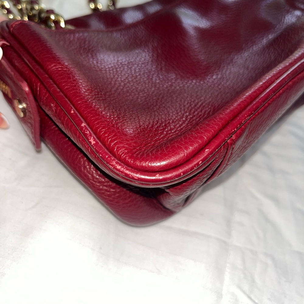 Tory Burch Burgundy Leather Crossbody Bag - Picture 7 of 10